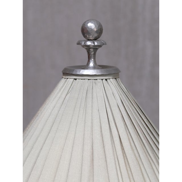 Hammered Tin Model 6891 Table Lamp by Harald Notini, for Böhlmarks, Sweden, 1920s For Sale - Image 10 of 17