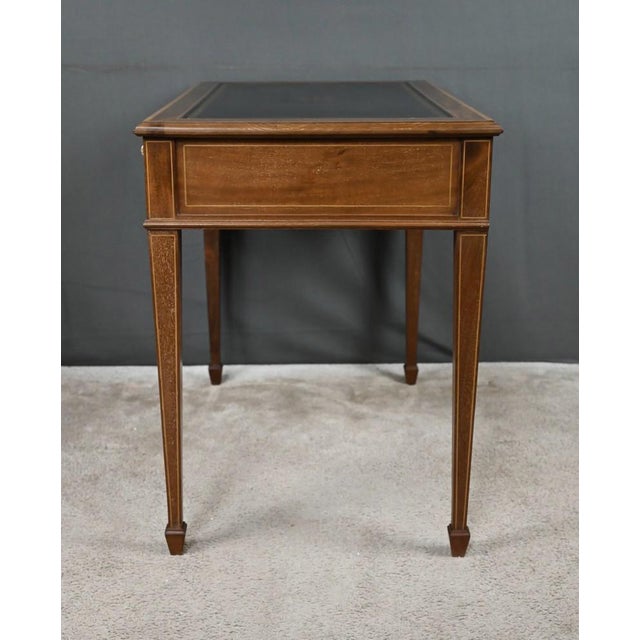 Small English Mahogany Desk, 20th Century For Sale - Image 11 of 16