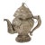 Tibetan Asian Indian Repousse Chased Silver Alloy Ewer For Sale