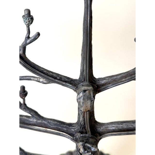 Art Deco German Sculptural Seven-Light Oak Tree Candleholder, 1930s For Sale - Image 12 of 18