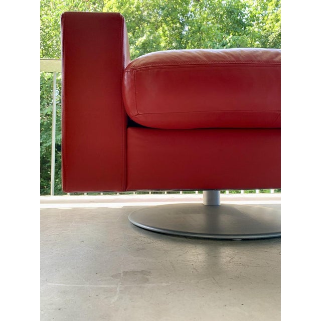 Animal Skin Mid-Century Leather Armchair from Rolf Benz, 2000s For Sale - Image 7 of 18