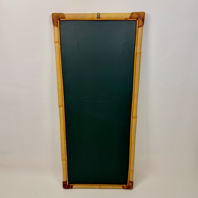 1970s Mid-Century Bamboo Mirror, Italy, 1960s For Sale - Image 5 of 6