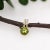 Modern 2.1ct Peridot Pendant with Earth Mined Diamonds in Solid 14K Yellow Gold Round 8mm For Sale - Image 3 of 8