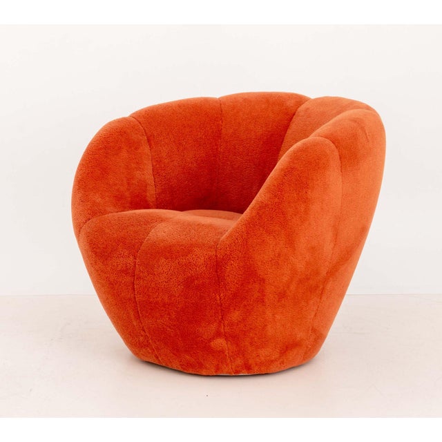 Early 21st Century Sacha Lakic for Roche Bobois "Astrea" Swivel Arm Chair For Sale - Image 5 of 8