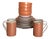 Gilt Coral Chain Design Mid Century Modern Full China Set With - Service for 4, Total 24 Pieces For Sale