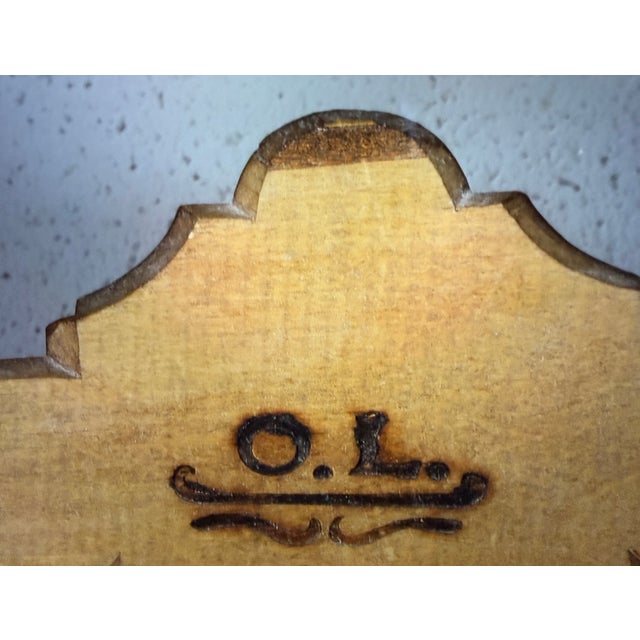 Mirror by Oskar Larsson, 1890s, in Good conditions. Designed 1890 to 1919 This piece has an attribution mark, I am sure...