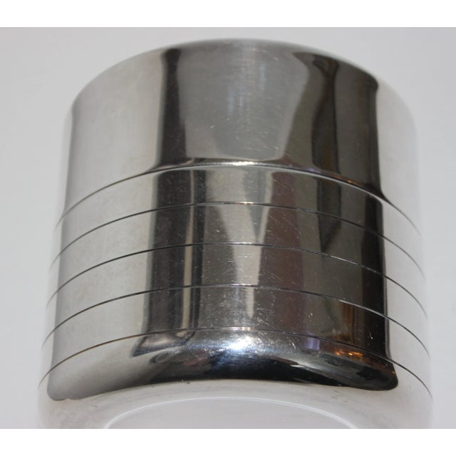 Christofle Christofle Lidded Ice Bucket Silver Plate & Brass For Sale - Image 4 of 9