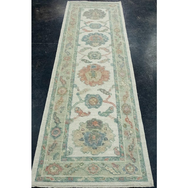 Turkish Oushak Runner Rug 2'5" x 8' #17401 Explore a curated collection of hallway runners, wool rugs, and handmade...