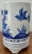1990s 1990s Chinoiserie Blue & White Hand-Painted Cachepot For Sale - Image 5 of 8