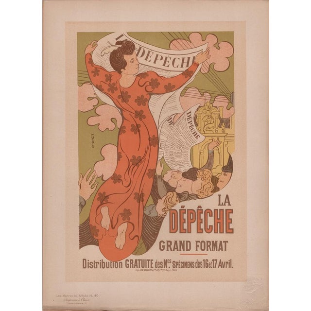 Maurice Denis, La Dêpêche from Les Maîtres de L'Affiche, 1898, Original Lithograph For Sale - Image 12 of 13