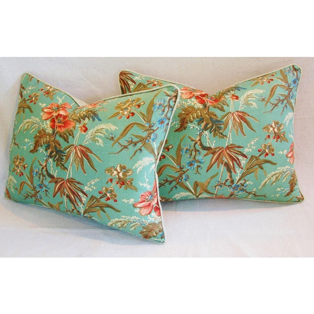 Designer Ralph Lauren Floral Feather/Down Pillows Pair Chairish