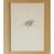 "A spare ink drawing with light watercolor washes depicting bare winter trees set against low mountains, a fence line...