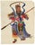 Canton School Artist, Taoist Warrior Deity Guan Yu, 18th Century, Gouache Painting For Sale - Image 4 of 7