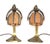 Art Nouveau Bronze Table Lamps from Rudolf Marschall, 1890s, Set of 2 For Sale - Image 3 of 12