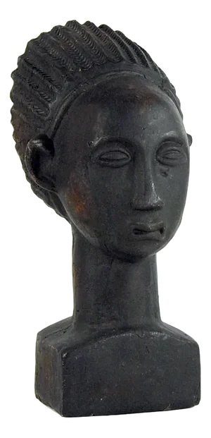 Modernist Akan Head Sculpture, Ghana, 1980s