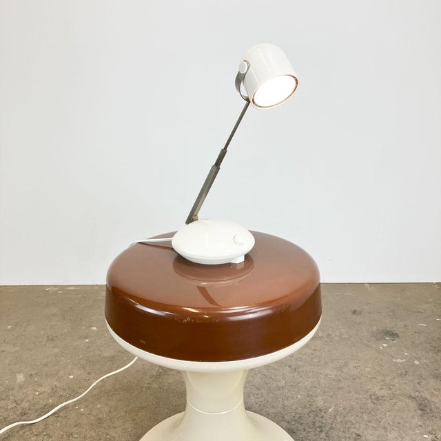 Metal Plastic with Metal Telescopic Table Lamp from Eichhoff-Werke GmbH, 1970s For Sale - Image 7 of 11