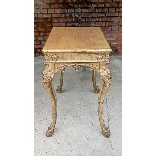 Wood 1960s Turner MFG Co Gilt Center Table Curated by Turtle and Crane - Maison Jansen Style For Sale - Image 7 of 11