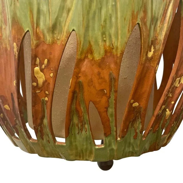 Mid-20th Century Glazed Terracotta Lantern For Sale - Image 11 of 13