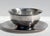 Poole Silver Co. 1950s Wallace Silver Plate Serving Bowl Attached Saucer Mid-Century Modern Tableware For Sale - Image 4 of 13