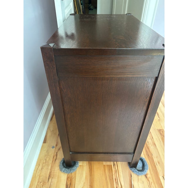 Arts & Crafts Stickely 3 Drawer Chest - Set of Two For Sale - Image 3 of 10