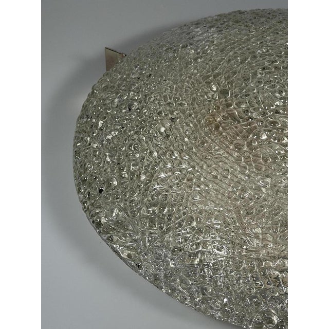 Ice Glass Flush Mount from Kaiser Leuchten, 1960s For Sale - Image 13 of 18