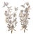 White Flowers Floor Lamps by Hans Kögl, Set of 2 For Sale
