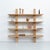 Wall-mounted shelve by dada - est. Manufactured in barcelona, 2017. Ashwood measures: 32 cm d x 200 cm w x 200 cm h...