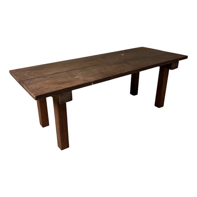 Taishō Minimalist Low Wooden Table, Japan, 1920s For Sale