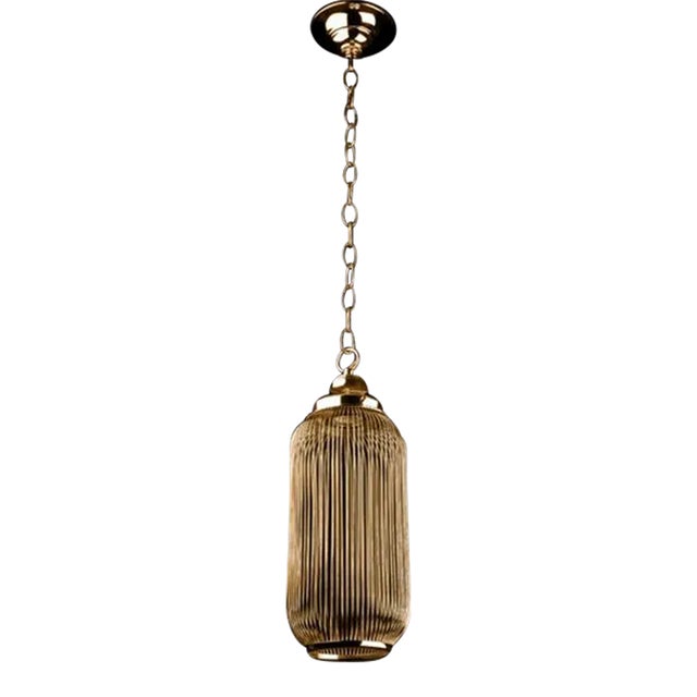 Canary Pendant in Gold Finish For Sale