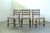 Brutalist Dark Oak Chairs in Light Upholstery, Denmark, 1960s, Set of 6 For Sale - Image 11 of 15