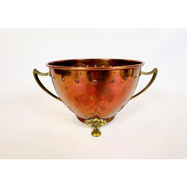 Large Art Nouveau Copper and Brass Champagne Cooler Bowl from WMF, 1900s For Sale - Image 3 of 13