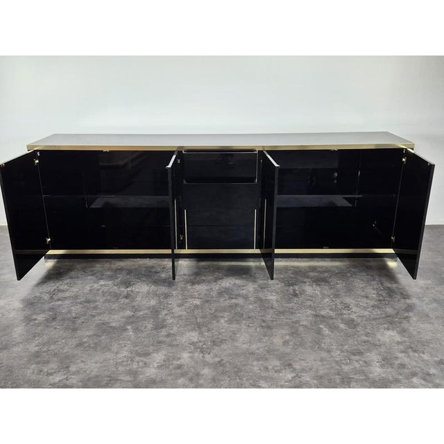 Black Lacquered Sideboard by Mario Sabot For Sale - Image 5 of 9
