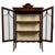 Wood Antique English Inlaid Mahogany Display Cabinet For Sale - Image 7 of 12