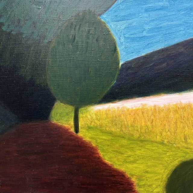 1980s Makoto Igarashi, Landscape, 1980s, Oil on Canvas For Sale - Image 5 of 6