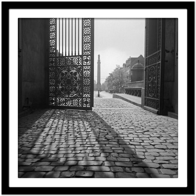 View From Iron Gate Darmstadt Castle to City Life, Germany, 1938, Printed 2021 For Sale - Image 4 of 5
