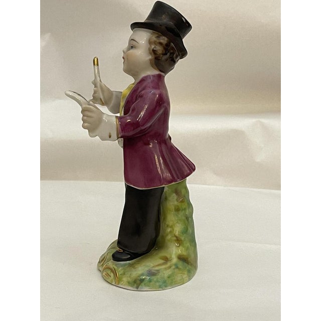 Meissen porcelain figurine, 20th century, composer Porcelain figurine, Meissen brand, depicting a musician, fine hand-...