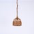 French Riviera Round Pendant in Rattan and Wicker, Italy, 1970s For Sale - Image 4 of 12