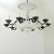 Mid 20th Century French Vintage Art Deco Style Painted Metal Chandelier For Sale - Image 5 of 12