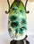 Antique Victorian Revival Hand-Painted Floral Glass Table Lamp With Dolphin Supports For Sale - Image 4 of 12
