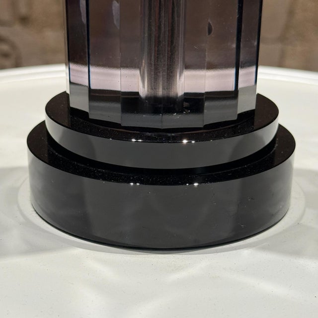 Art Deco Crystal Table Lamp by Ralph Lauren For Sale - Image 3 of 10