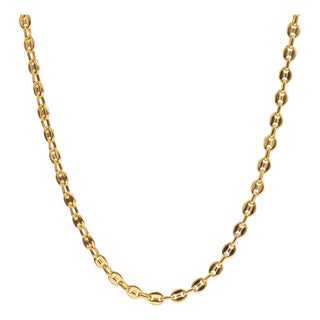 Timeless Gold Plated Steel Men’s Necklace For Sale