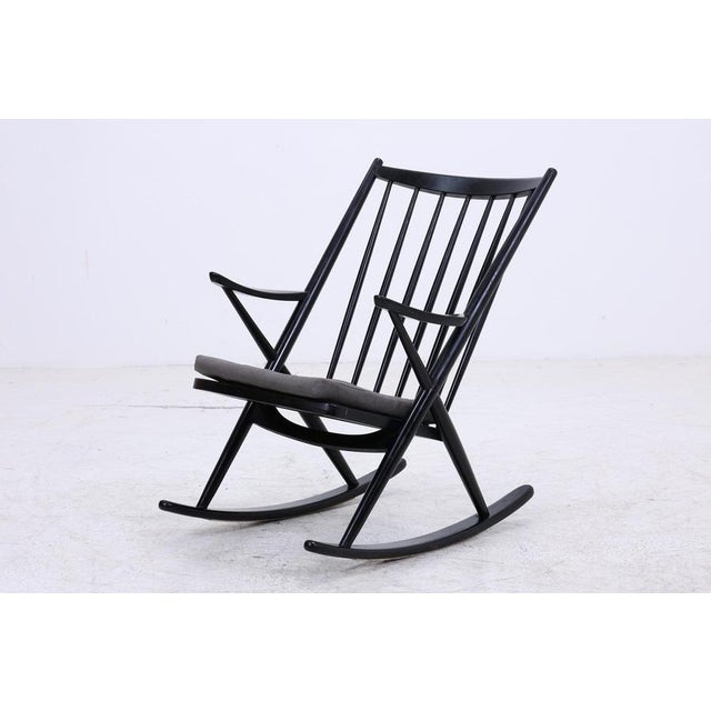 Mid-Century Danish Rocking Chair Model 182 by Frank Reenskaug for Bramin For Sale - Image 16 of 17