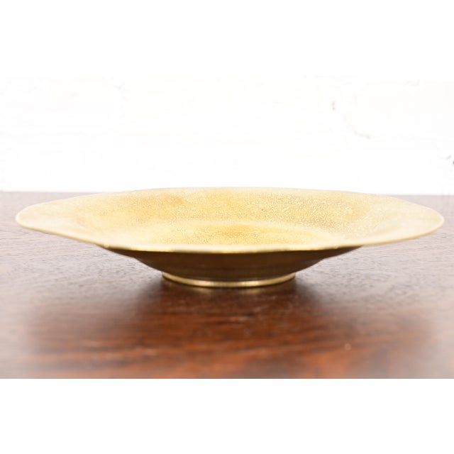 Art Deco Tiffany Studios New York Bronze Doré Plate or Shallow Bowl For Sale - Image 3 of 10