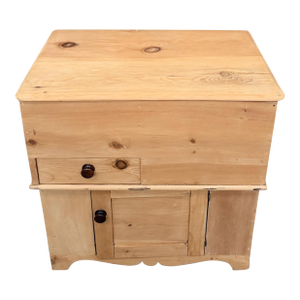 Antique Scrubbed Pine Sugar Chest