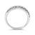 14K White Gold 1/2 Cttw Round Diamond 11-Stone Classic Band Size 6 For Sale In New York - Image 6 of 7