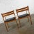 Late 20th Century Scandinavian Modern Teak Pair of Armchairs With Brushed Charcoal Fabric Seat Cushions For Sale - Image 5 of 13