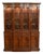 Four Door Traditional Georgian Mahogany Breakfront China Cabinet/Bookcase by Leighton Hall For Sale