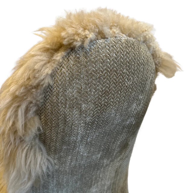 1980s Pair of Sheep Skin "Tusk" Chairs For Sale In Los Angeles - Image 6 of 7