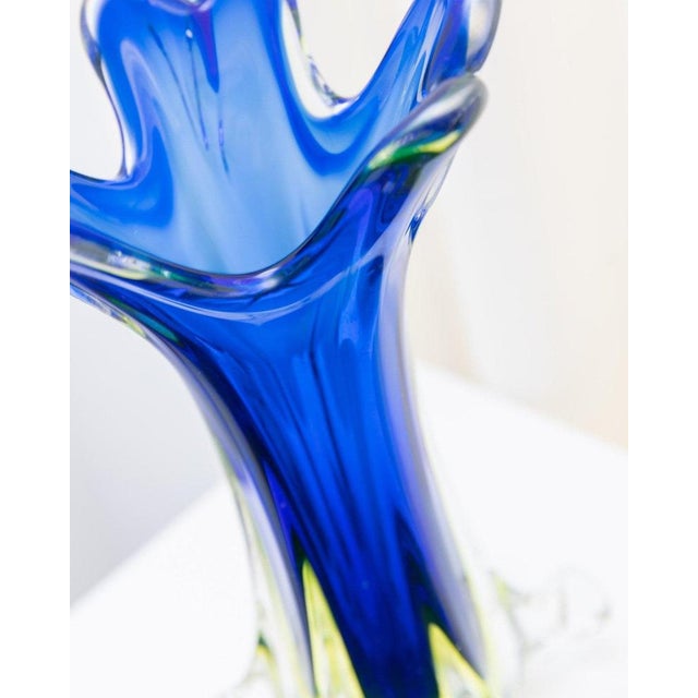 Rare, vintage glass vase with a tip decor from Fratelli Toso designed and in the 1960s. The Fratelli Toso (brothers Toso)...