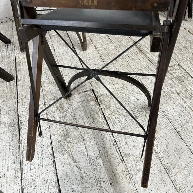 Louis Rastetter and Sons Wooden Folding Chair For Sale - Image 11 of 12
